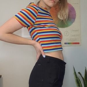 Stripe crop top